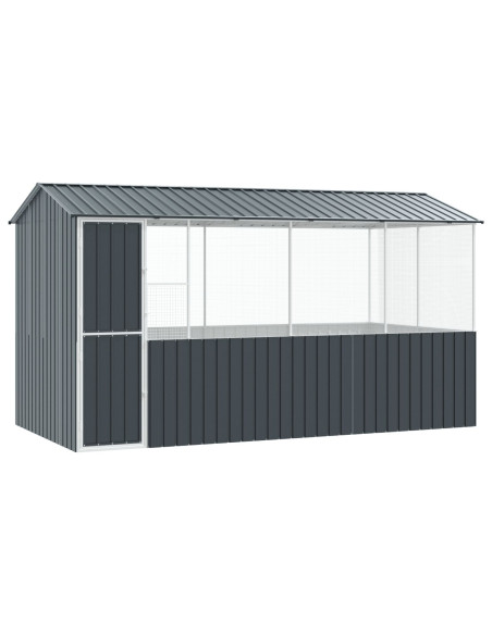 Gabbia per uccelli Antracite 410 x 210 x 230 cm Acciaio zincato