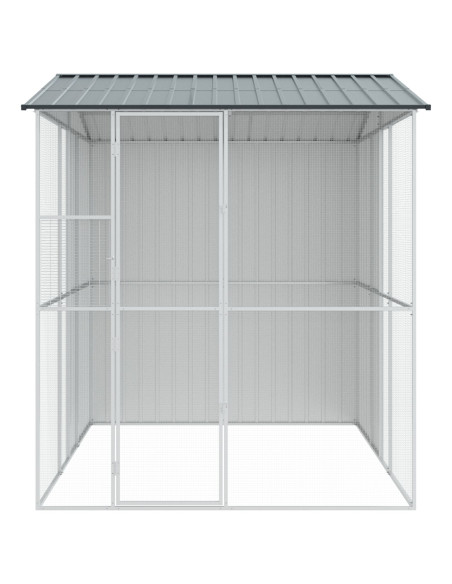Voliera per uccelli Antracite 215x310x247 cm in Acciaio
