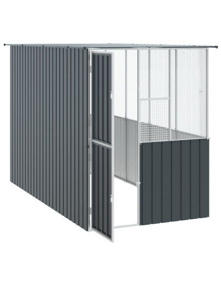 Gabbia per Uccelli  Anthracite 215x78x200 cm Acciaio Galvanizzato