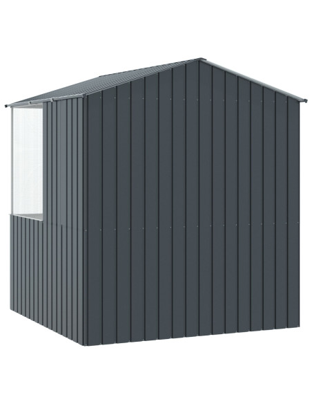 gabbia per uccelli  antracite 215x78x200 cm acciaio zincato