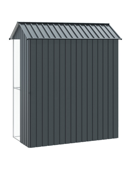 Voliera per Uccelli  Antracite 215x110x247 cm in Acciaio