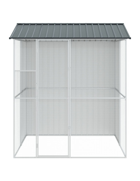 Gabbia per uccelli Antracite 215 x 210 x 247 cm Acciaio zincato