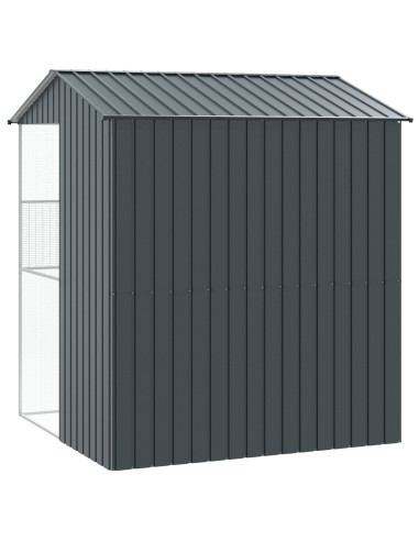 Gabbia per uccelli Antracite 215 x 210 x 247 cm Acciaio zincato