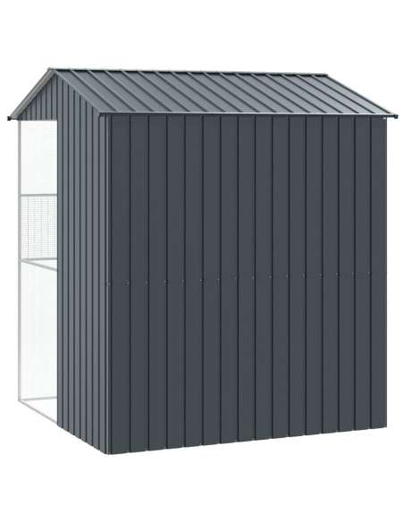 Gabbia per Uccelli Antracite 215x210x247 cm in Acciaio