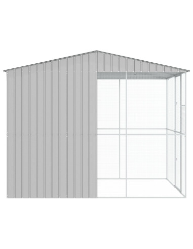 Gabbia per uccelli Grigio 215 x 310 x 247 cm Acciaio zincato