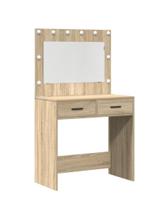 Tavolo da Trucco 3 pcs Rovere Sonoma Legno multistrato