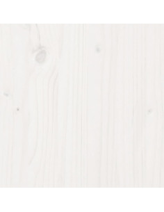 Giroletto senza Materasso Bianco 90x200 cm Legno Massello Pino