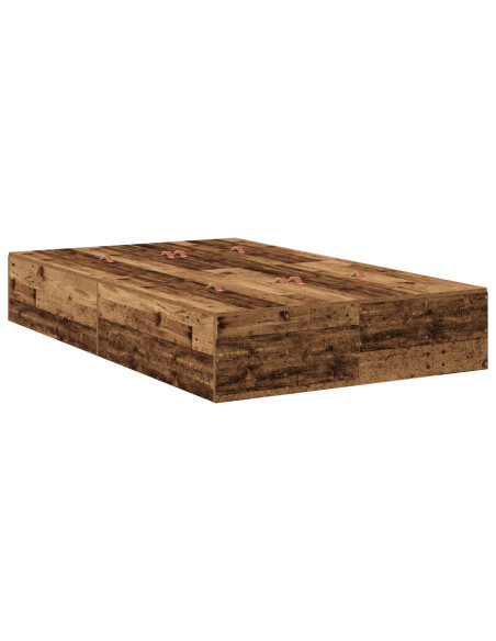 Struttura letto con contenitore Legno vecchio 120 x 200 cm