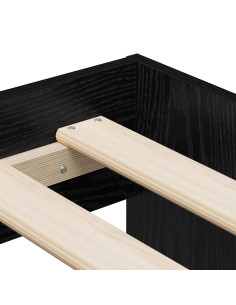 Struttura letto con contenitore Rovere nero 234 x 103 x 53.5 cm 2