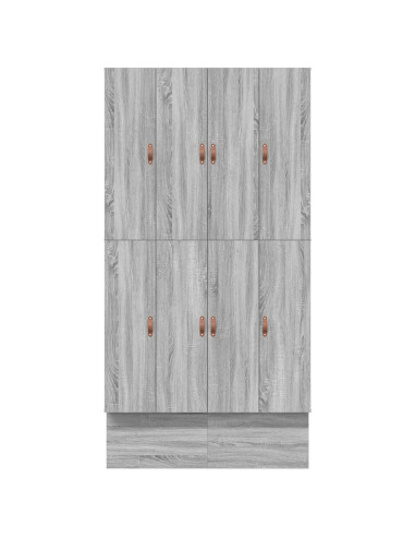 Struttura letto con contenitore Grigio Sonoma 120 cm