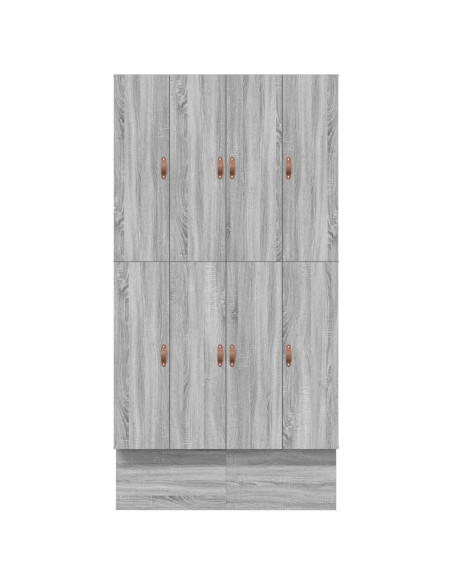 Struttura Letto con Contenitore Grigia sonoma Legno ingegnerizzato