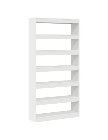 Armadio per Libri Bianco 100 x 30 x 198 cm Legno multistrato