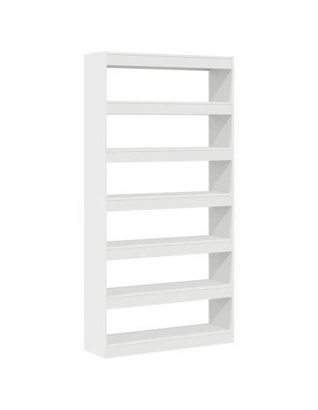 Armadio per Libri Bianco 100 x 30 x 198 cm Legno multistrato