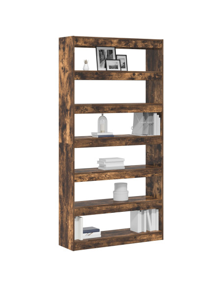 Armadio per Libri Rovere fumé 100 x 30 x 198 cm