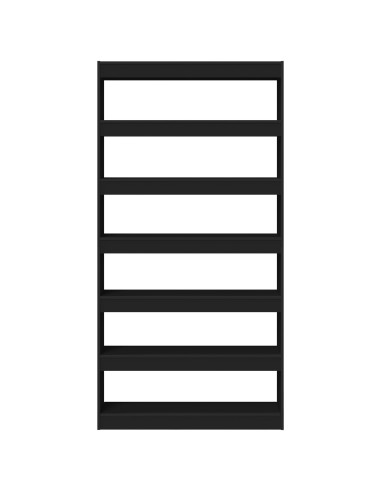 Armadio per Libri Nero 100 x 30 x 198 cm Legno multistrato