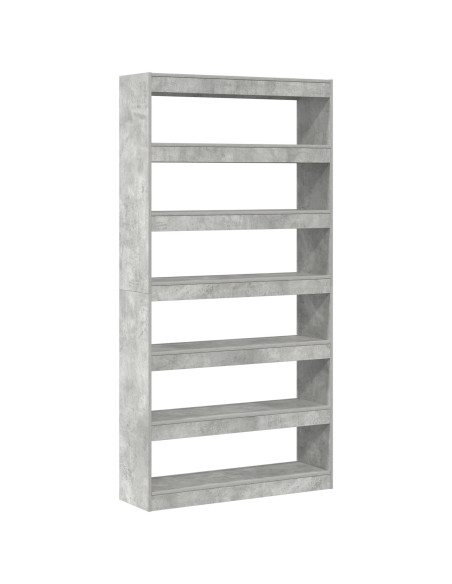 Armadio per Libri Grigio cemento 100 x 30 x 198 cm