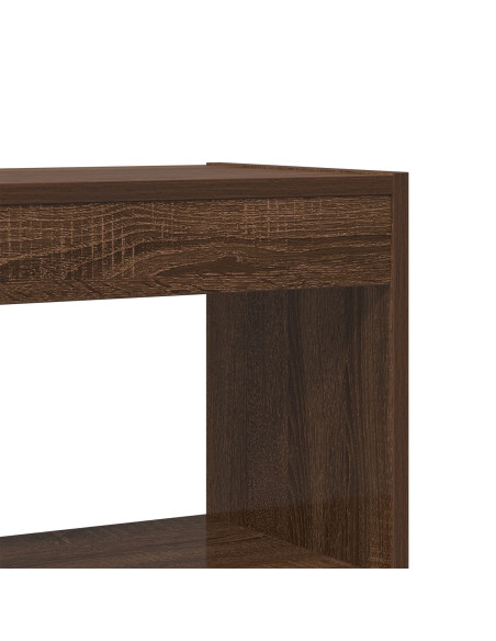 Libreria Rovere Marrone Legno ingegnerizzato 100 x 30 x 198 cm