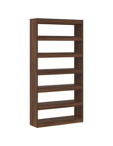 Libreria Rovere Marrone Legno ingegnerizzato 100 x 30 x 198 cm