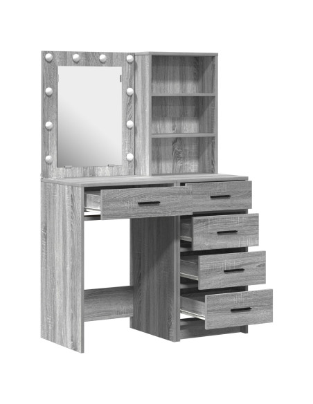 Tavolo da Trucco con cassetto 2 pcs Grigio 50 x 41 x 135 cm