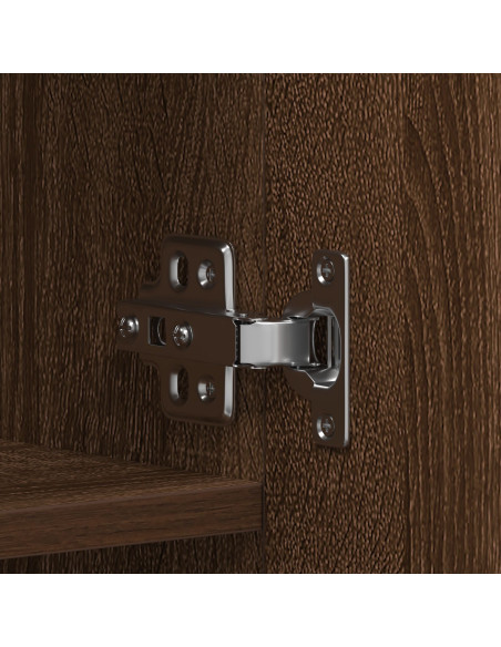 Armadio per scarpe  Rovere marrone Legno massello di rovere