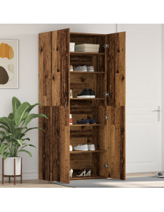 Mobile per scarpe Marrone 80 x 35.5 x 180 cm Legno multistrato 2