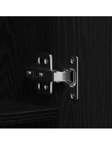 Mobile per scarpe Nero 80 x 35.5 x 180 cm Legno multistrato