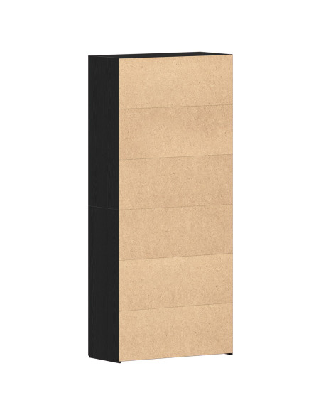 Mobile per scarpe Nero 80 x 35.5 x 180 cm Legno multistrato