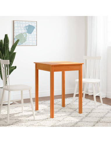 Tavolo da Pranzo Marrone Cera in Legno Massello di Pino