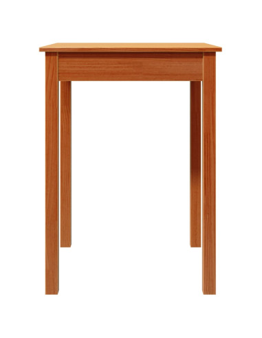 Tavolo da Pranzo Marrone Cera in Legno Massello di Pino