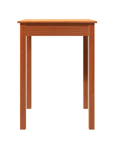 Tavolo da Pranzo Marrone Cera in Legno Massello di Pino