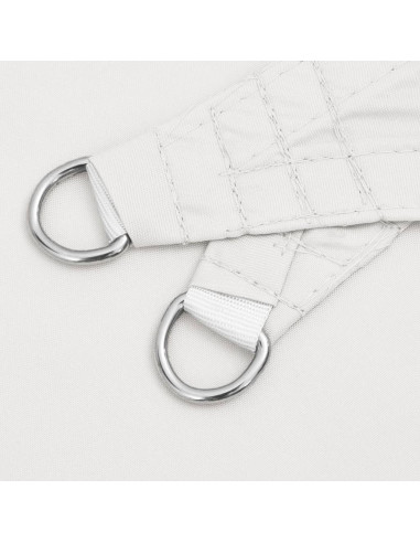 Parasole a Vela Oxford Triangolare 5x7x7 m Bianco