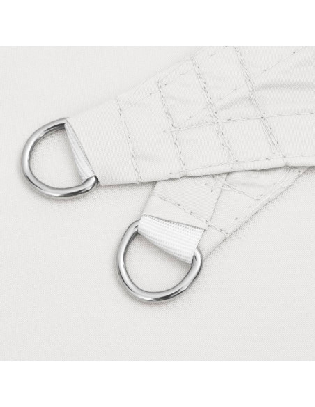 Parasole a Vela Oxford Triangolare 5x7x7 m Bianco