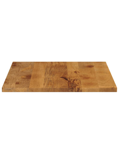 Piano per Tavolo 90x80x3,8 cm Rettangolare Legno Massello Mango