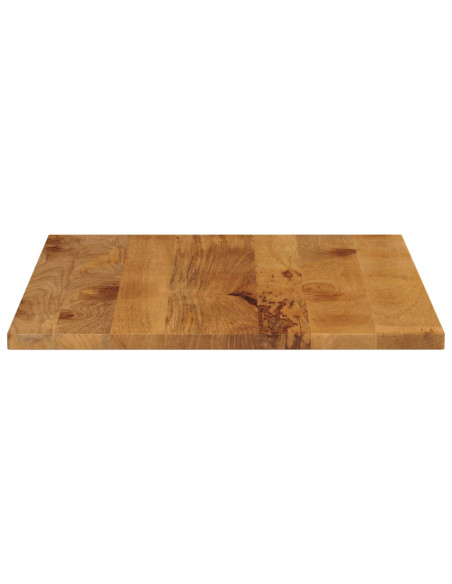 Piano per Tavolo 90x80x3,8 cm Rettangolare Legno Massello Mango