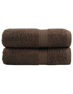 Salviette Premium 2 pz Marroni 30x30 cm 600gsm 100% Cotone