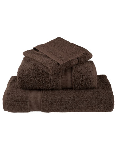 Asciugamani Ospiti 2 pz Marroni 30x50 cm 600gsm 100% Cotone