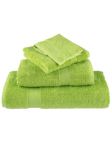 Asciugamani Premium 2 pz Verdi 50x100 cm 600 g/m² 100% Cotone