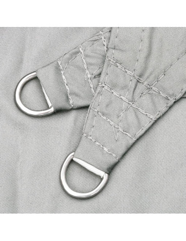 Vela Parasole Grigio Chiaro 5x5x5 m 100% Poliestere Oxford