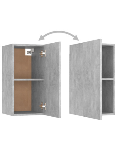 Mobili Porta TV 7 pz Grigio Cemento 30,5x30x60 cm Multistrato