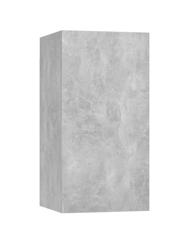 Set di Mobili Porta TV 6 pz Grigio Cemento in Legno Multistrato