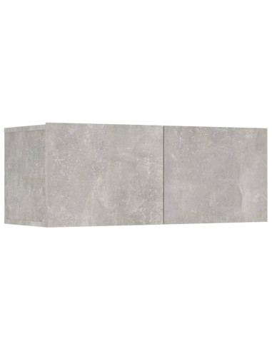 Set di Mobili Porta TV 7 pz Grigio Cemento in Legno Multistrato