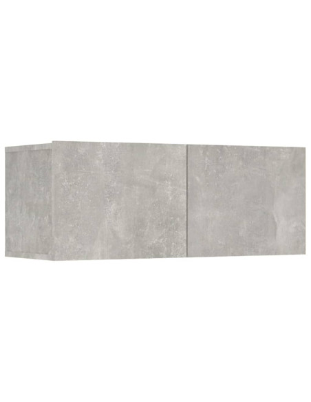 Set di Mobili Porta TV 7 pz Grigio Cemento in Legno Multistrato