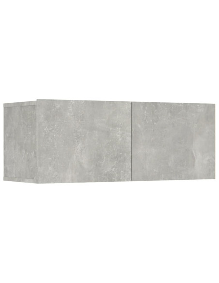 Set Mobili Porta TV 8pz Grigio Cemento in Legno Multistrato