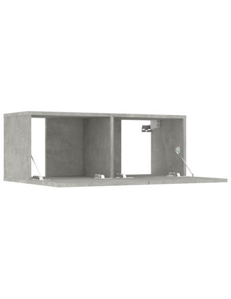 Set Mobili Porta TV 8pz Grigio Cemento in Legno Multistrato