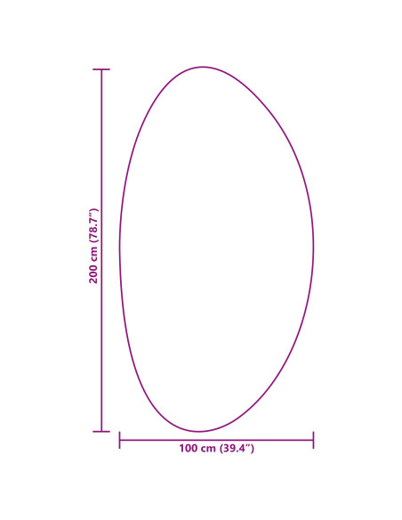 Tappeti  Panna Poliestere 100 x 200 cm Tappeti per area Ovale