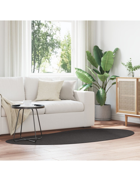 Tappeto vitaXL Antracite 100x200 cm in Poliestere Antiscivolo