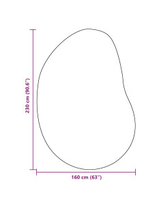 Tappeti per area HUARTE Sabbia 160 x 230 cm Poliestere