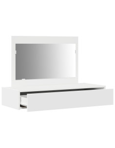 Tavolo da Trucco Bianco 100 x 40 x 70 cm Legno multistrato 2