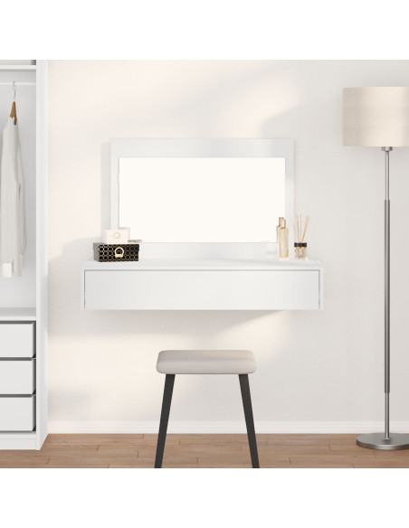 Specchiera da appendere Bianco 100x40x70 cm