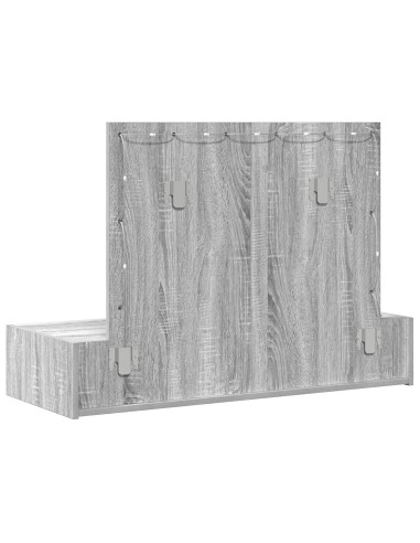 Tavolo da Trucco Grigio 100 x 40 x 70 cm Legno multistrato